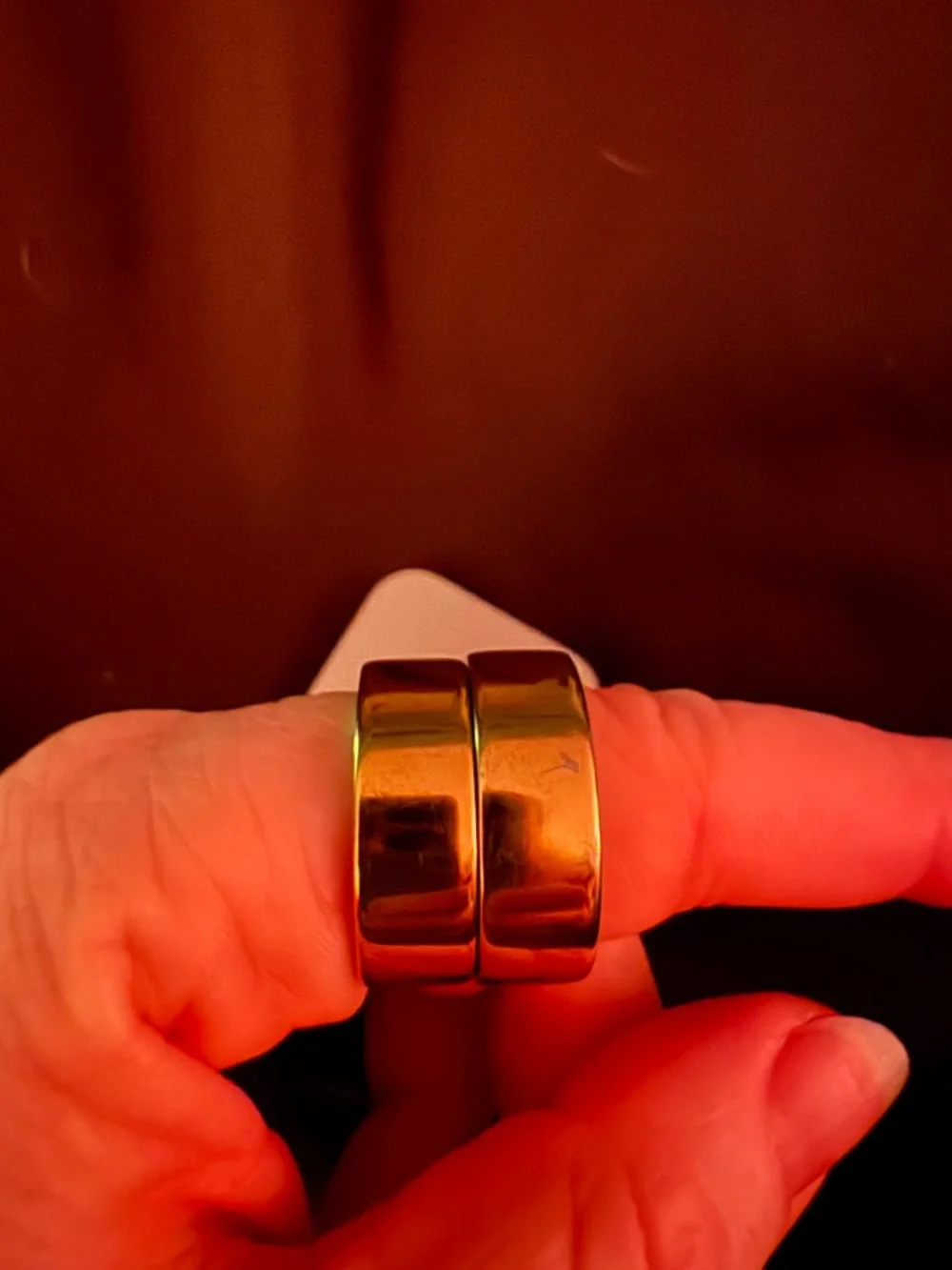 Oura Ring & Charging Dock (cable included but not pictured) Gold